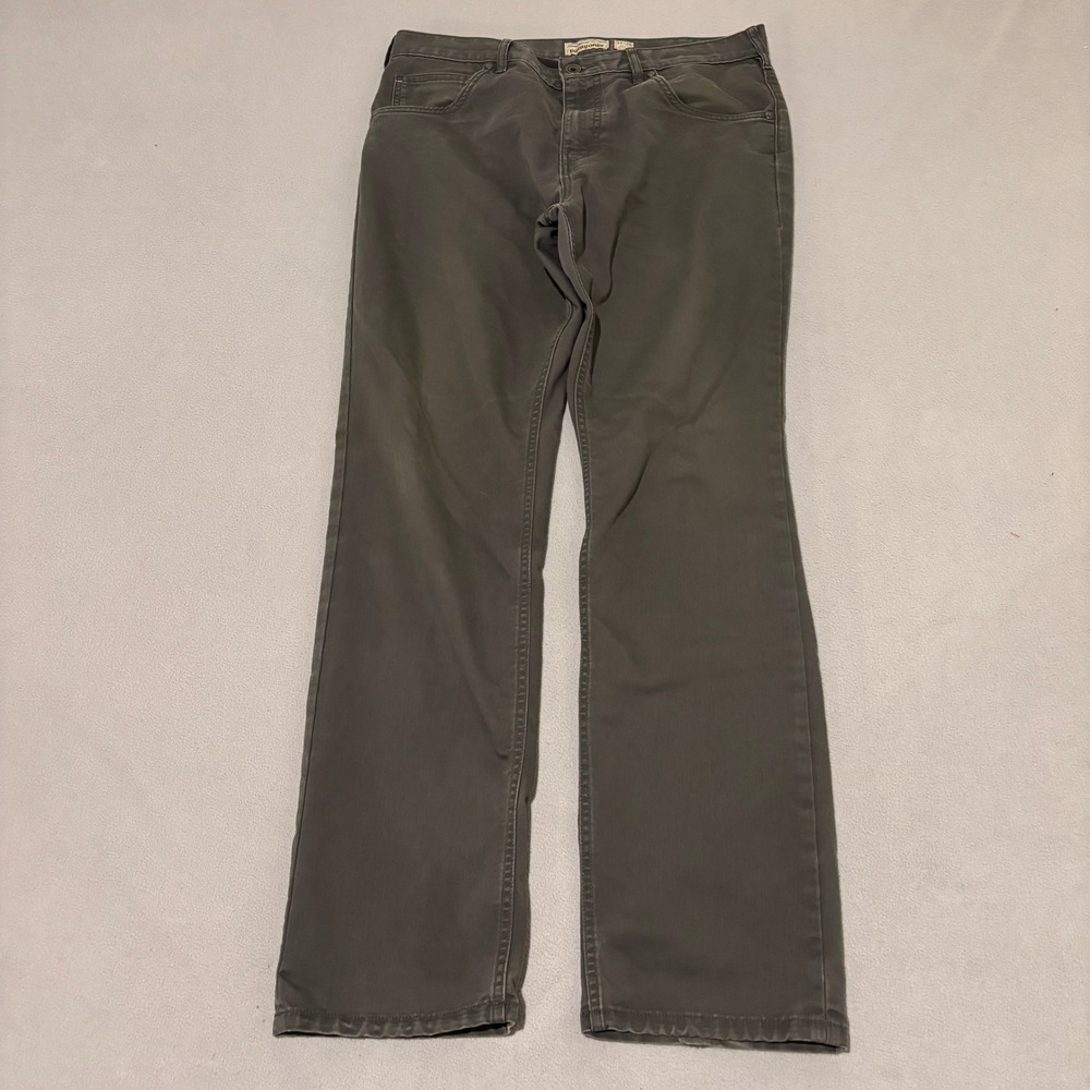 Patagonia Mens Straight Fit Performance Twill Pants Grey 34x32 Outdoor Hiking
